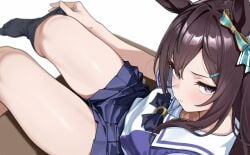 1girls ai_generated animal_ears anthropomorphization artist_request eyes female hair legs mejiro_dober_(umamusume) skin tagme umamusume umamusume_pretty_derby young