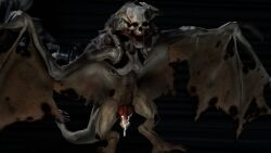 3d cum darklatex25 demon demon_wings doom_(series) doom_3 dragon dragon_penis genital_fluids genitals id_software knot male male_only monster penis the_maledict wings wyvern