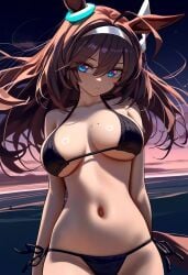1girls ai_generated animal_ears anthropomorphization artist_request eyes female hair legs mihono_bourbon_(umamusume) skin tagme umamusume umamusume_pretty_derby young