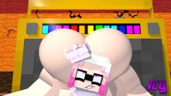 3d ass ass_focus ass_visible_from_the_front from_front gold_boombox_(prevence) hyper_ass influence_icy mine-imator minecraft mojang pearl_(splatoon) redraw splatoon splatoon_(series) splatoon_2