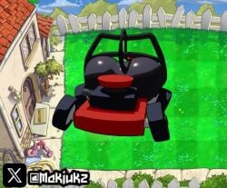1girls animated anthro anthrofied ass breasts female gijinka humanized lawnmower_(pvz) makiukz object personification plant_humanoid plants_vs._zombies plants_vs_zombies popcap_games pussy tagme video