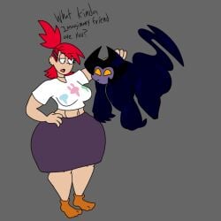 :o asinine247 frankie_foster grey_background holding imp shortstack socks stubsy_(asinine247) tail thick_ass thick_thighs