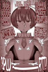 1boy 1girls 2d alley alleyway amate_yuzuriha annoyed annoyed_expression bbm big_breasts bikini bikini_top boobjob breasts comic comic_page cum cum_on_breasts curvy curvy_figure ejaculation ekz emotionless emotionless_sex english english_text erection expressionless fat_man first_person_view gundam gundam_gquuuuuux looking_at_viewer mini_bikini monochrome older_male older_male_and_younger_female outdoors outside paizuri paizuri_under_clothes penis pov prostitution semen shirt_lift shirt_up short_hair story sweat sweatdrop swimsuit teenage_girl teenager tired tired_eyes tired_look tomboy western_art younger_female