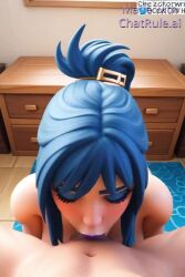 3d ai_generated blender blowjob blue_hair deep_blowjob deepthroat eye_contact fellatio fortnite hope_(fortnite) horse_penis horsecock huge_cock male/female naked oral oral_sex penis pov pov_male sucking sucking_penis tagme video