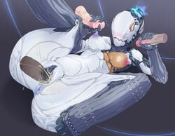 alien anus blush breasts cum cum_in_pussy cum_inside erect_nipples erection eyeless female female_focus group male mouthless nipples nova_(warframe) nude penetration penis pochincoff pussy pussy_juice solo_focus straight tenno vaginal_penetration video_games warframe ポチンコフ_(artist)