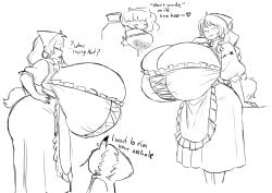 english_text female huge_breasts lactating lactation milk_maid milkmaid_(profession) tagme yobaba