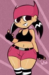 1girls beanie_hat big_ass big_breasts big_breasts big_butt big_thighs big_titties black_hair breasts clothing curvaceous curvaceous_female curvaceous_figure curvy curvy_figure curvy_hips diego_mejia female female_only hat my_life_as_a_teenage_robot nickelodeon nicktoons tagme tiff_crust twintails