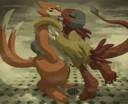 aerial_explorer_archen animal_genitalia archen balls bathing blush blush_lines bodily_fluids buizel claws closed_eyes drooling duo fossil_pokemon french_kissing generation_4_pokemon generation_5_pokemon genital_fluids genitals happy hi_res kissing male male/male marine_explorer_buizel nintendo penis pokemon pokemon_(species) pokemon_mystery_dungeon precum qrnrr romantic romantic_couple saliva saliva_string sheath shower showering spike_chunsoft tongue tongue_out wet