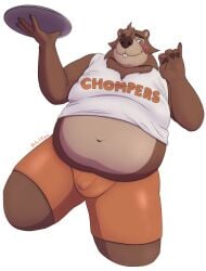 1boy absurd_res alternate_version_available anthro anthro_male anthro_only artkizu bara beaver belly big_nose brown_body brown_fur buckteeth bulge bulge_through_clothing bulge_under_clothes cheek_fur cheek_tuft chomper's chubby chubby_anthro chubby_femboy chubby_male clothed clothes clothing detailed_bulge digital_drawing_(artwork) digital_media_(artwork) fangame fangame_character femboy femboy_only five_nights_at_freddy's fnaf_fangame fully_clothed fully_clothed_anthro fully_clothed_male fur fur_tuft furry furry_male furry_only furry_solo hi_res himbo_hooters holding_plate hooters hooters_uniform male male_anthro male_furry male_only mammal navel no-human no_human no_humans one_color_background only_furry only_male orange_pants orange_shorts overweight overweight_femboy overweight_male pants penis_outline penis_under_clothes pinky_out plain_background plate png rodent sharp_fingernails shirt shorts simple_background slightly_chubby slightly_chubby_anthro slightly_chubby_male small_eyes smile smiling smiling_male solo solo_anthro solo_femboy solo_furry solo_male standing standing_up teeth tight_clothing tight_pants tight_shorts uniform white_background white_shirt woods_(chomper's)