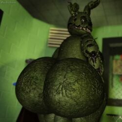 1boy 3d animatronic ass back_view balls big_ass big_butt bouncing_ass bouncing_butt fazbear_frights_(location) five_nights_at_freddy's five_nights_at_freddy's_3 fnaf gay green_body inviting looking_at_viewer looking_back male_only muitetul presenting presenting_ass presenting_butt rabbit robot scottgames shaking_ass shaking_butt solo solo_focus springtrap springtrap_(fnaf) tagme teasing twerking video