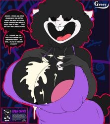 1female 1girl 1girls 2025 2025s 2d 2d_(artwork) 2d_artwork absurd_res absurdres anthro anthro_female anthrofied areola areolae artist_logo artist_name baba_chops baba_chops_(poppy_playtime) big_areola big_areolae big_breasts big_nipples black_body black_eyes black_fur black_hair black_sclera black_sheep black_wool bloody_teeth bovid bovine breasts buck_teeth buckteeth caprine clothed clothing cotton_tail critters_(poppy_playtime) cum cum_on_breasts cum_on_fingers curly_hair dialogue digital_art digital_drawing_(artwork) digital_media digital_media_(artwork) digital_painting digital_painting_(artwork) earring earrings eyelashes female female_anthro female_focus female_only fingers fur furry furry_female greey hair hi_res huge_breasts jewelry large_breasts looking_at_viewer mammal mob_entertainment mob_games necklace nightmare_critters nipples open_mouth pendant pink_areola pink_areolae pink_nipples poppy_playtime poppy_playtime_(chapter_4) purple_background sheep sheep_ears sheep_girl sheep_humanoid sheep_tail sheeps skull_necklace skull_pendant smiling_critters solo solo_female solo_focus spanish_text speech_bubble tail teeth text_bubble thick tongue video_games white_body white_ears white_eyes white_face white_inner_ear white_pupils white_skin wide_hips wool wool_(fur) wool_hair