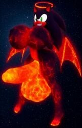 1futa ai_generated animated black_body corruption feet futa_only futanari glowing_feet glowing_genitalia glowing_penis halo hourglass_figure huge_breasts hyper_penis lava magma nude outer_space solo sonic_(series) sonic_the_hedgehog sonic_the_hedgehog_(series) sonique_the_hedgehog stars transformation wide_hips wings