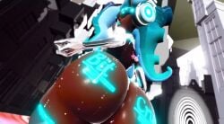 2girls 3d animated ass ass_shake ass_shaking bounce bouncing_ass bouncing_on_ass giantess gif gigantic_ass marina_(splatoon) pearl_(splatoon) prevence splatoon splatoon_(series) splatoon_2 tagme twerk twerking video yuri