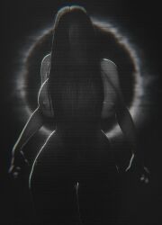 1girls 3d akine blender blonde_hair completely_nude completely_nude_female curvy dark_hair female female_only ghost hair_over_eyes hips horror horror_(theme) huge_breasts long_hair naked naked_female nipples nude nude_female pale-skinned_female pale_skin pinup sadako_yamamura solo solo_female the_ring yamamura_sadako