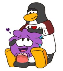 beak clothed_male club_penguin erection interspecies no_humans penguin penis png puffle pussy sex sitting size_difference straight transparent_background vagina vaginal_penetration