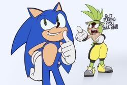 sonic the hedgehog from idw comics by palegarbo