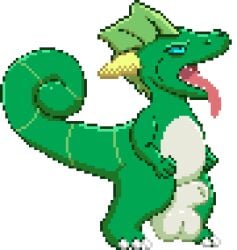 animal_genitalia animated balls belly big_balls claws curled_tail dragon feral fin genitals green_body inhaling low_res male male_only mythological_creature mythological_scalie mythology scalie sheath solo standing tail tongue tongue_out vorochi white_belly yang_(artist)