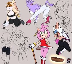amy rose from sonic (series) by palegarbo