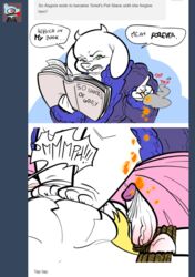 asgore_dreemurr bondage bound caprine cigarette cock_and_ball_torture domination feet female femdom goat mammal oddjuice paws penis testicles toriel torture undertale video_games