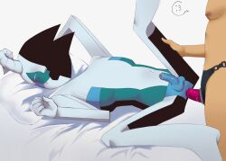 abstract_character anal anal_sex gay gay_sex maigo_(rewrite) maigo_(sonic.exe) male/male penetration penis precum sonic.exe_(series) strap-on strap-on_sex top_surgery_scars transgender transgender_male