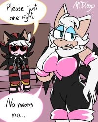 ash_(ashdiary) asking_for_it asking_for_sex bat begging big_ass big_breasts custom demon edgy emo female furry latex mcdiego oc original_character outcome_memories refusal rejection roblox roblox_game rouge_(outcome_memories) rouge_(outcomememories) rouge_the_bat sad shadow_the_hedgehog shadow_the_hedgehog_(cosplay) sonic_(series) sonic_the_hedgehog_(series) speech_bubble text tsundere