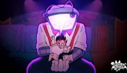 2boys animated big_dom_small_sub cum cum_eating cum_on_face deltarune deltarune_chapter_3 duo duo_focus fingering gay gay_sex male male/male male_only multi_genitalia no_sound orgasm shorter_than_30_seconds shorter_than_one_minute size_difference smaller_male spamtenna spamton_g_spamton sugahtits tagme tenna_(deltarune) tentadick video yaoi