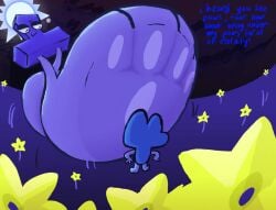 battle_for_dream_island bfdi big_paws crushing feet foot_fetish four_(bfb) giant_paws giantess macro macrophilia micro microphilia object_shows one_(bfdi) osc pawpads paws stepped_on stepping_on_female tpot vownernv xfohv