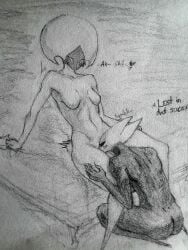 2girls bed blush blush_lines blushing blushing_female breasts bug bug_girl cunnilingus dialogue drawing eating_pussy gripping_sheets hollow_knight hollow_knight:_silksong hollow_knight_(franchise) hornet_(hollow_knight) lace_(hollow_knight) lace_(hollow_knight:_silksong) lesbian_sex pussy sex_on_bed small_breasts spider spider_girl swear team_cherry traditional_media_(artwork) yuri