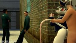 3d angry angry_face anthro anthro_penetrated ass big_butt clothed clothed_breasts clothed_female_nude_male cum cum_inside doggy_style dominant_male dress duo furry garry's_mod genitals group human_on_anthro light-skinned_female light-skinned_male looking_at_viewer looking_back male/female morada mouse no_condom no_panties no_source officer_flint officer_flint_(foretbwat) police police_uniform public_sex rat sex stealth_sex tail tail_grab vaginal_penetration vaginal_sex wet wet_pussy white_fur white_hair white_skin