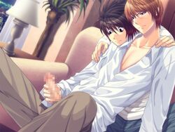 censored death_note gay l_lawliet light_yagami male male/male male_only tagme yaoi