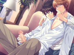 censored death_note gay l_lawliet light_yagami male male/male male_only tagme yaoi