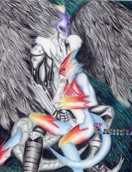 beelzemon digimon digimon_(species) digimon_adventure_02 digimon_tamers flamedramon gay male male/male male_only seven_great_demon_lords tagme yaoi