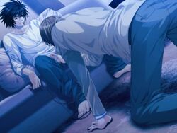 censored death_note gay l_lawliet light_yagami male male/male male_only tagme yaoi