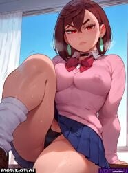 >:) 1girls ai_assisted ai_generated assertive_female ayase_momo big_ass big_breasts big_butt brown_hair confident confident_female dandadan devilish_smile dominant_female earrings female female_focus femdom from_below horny horny_female huge_breasts leg_up looking_down_at_viewer low-angle_view miniskirt mordorai narrowed_eyes naughty naughty_face naughty_smile nipples_visible_through_clothing panties pantyshot piercing_eyes seducing seduction seductive seductive_gaze seductive_look seductive_pose seductive_smile sitting_on_desk smiling_at_viewer smirk smirking smirking_at_viewer smug staring_at_viewer steam steaming_body steamy_breath sweat sweaty_body tease teasing thick_thighs tight_clothing v-shaped_eyebrows