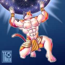 fortnite greek_mythology male_focus male_only meowscles meowscles_(fortnite) muscles