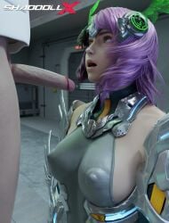 1girls 3d alisa_bosconovitch breasts cock_shock cock_worship female imminent_oral looking_up nipples nipples_visible_through_clothing shaddoll_x tekken tekken_8