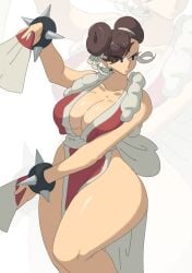 1girls asian asian_female big_boobs big_breasts big_hips big_thighs boobs bracelet bracelets breasts chun-li cleavage curvaceous curvaceous_body curvaceous_female curvaceous_figure curvy curvy_female curvy_figure fan fans fatal_fury hips huge_breasts king_of_fighters leedraw11 mai_shiranui_(cosplay) massive_thighs street_fighter tagme thick_thighs thighs voluptuous voluptuous_female