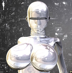 1girls 3d android bare_shoulders big_breasts busty cleavage curvy detailed_background erect_nipple erect_nipples eyelashes female female_only front_view hourglass_figure humanoid looking_at_viewer pose posing robot shiny shiny_skin silver_skin solo standing v4enru voluptuous wide_hips xskullheadx