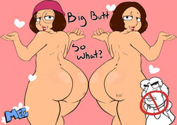 chubby family_guy glasses hat huge_ass meg_griffin thick_thighs tko-san