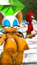 3d after_sex anthro areola balls bat cum cum_in_pussy cum_inside duo echidna erect_nipples female flaccid grey-yordle huge_breasts knuckles_the_echidna male nipples nude penis pussy rouge_the_bat sonic_(series)