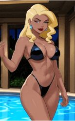 1girls ai_generated black_canary dc_comics dcau dinah_drake female ibnalxuffasch94 justice_league_unlimited solo solo_female