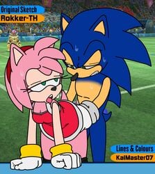 ahe_gao all_fours amy_rose bowser clothed clothed_sex clothing crossover doggy_style female from_behind_position hedgehog koopa looking_pleasured male mammal mario_(series) mario_and_sonic_at_the_olympic_games nintendo olympics pants_down partially_clothed pent_up public public_nudity rokkerth scalie sex sonic_(series) sonic_the_hedgehog sweat thekaimaster07 video_games