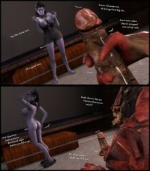 ass breasts comic foab30 hand_on_butt huge_cock imminent_sex krogan male/female mass_effect masturbation nude_female quarian stripping tali'zorah_nar_rayya urdnot_wrex