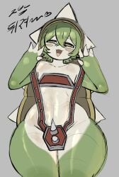 ass belly big_ass big_butt big_hips big_thighs cute cute_face cute_male da_ra_ra_ra femboy feminine_body feminine_male feminization feminized_male gay green_body green_hair green_scales green_skin hips hips_wider_than_shoulders hourglass_figure light-skinned_male light_skin male male_only navel pale-skinned_femboy pale-skinned_male pale_skin rammus rammus_(lol) smug smug_eyes smug_face smug_grin spikes standing stomach trap waving wide_hips wide_thighs yaoi