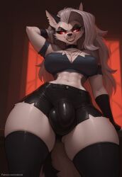 1futa abs ai_generated ass balls big_ass big_breasts big_butt big_hips big_penis black_eyes black_eyeshadow black_lips black_lipstick black_makeup black_pupils black_shorts black_tail breasts bulge bulge_through_clothing bulge_under_clothes choker cleavage clothed clothed_female clothes clothing crop_top dick dickgirl ear eyebrows eyelashes female fully_naked fully_nude fur furry furry_ears furry_female furry_only furry_tail futa_only futanari gloves goth goth_futa goth_girl gothic grin grinning grinning_at_viewer hair hand_behind_head hands-free helluva_boss huge_cock indoors intersex legs_apart lips lipstick long_hair looking_at_viewer looking_down looking_down_at_viewer loona_(helluva_boss) makeup muscular naked naked_futa narrow_waist narrowed_eyes nose nose_piercing nude nude_futa penis piercing red_eyes red_sclera seducing seductive seductive_eyes seductive_gaze seductive_look seductive_mouth seductive_pose seductive_smile short_shorts shorts silver_hair smile smile_at_viewer smiley_face smooth_balls smooth_penis smooth_skin solo solo_dickgirl solo_focus solo_futa tail testicles thick_ass thick_thighs thighhighs thighs topwear under_view velonix white_eyes white_hair white_sclera wolf wolf_ears wolf_girl wolf_humanoid wolf_tail
