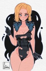 android 18 from dragon ball by fiabolic