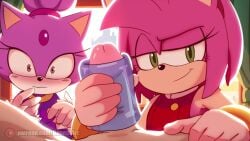 1boy 2d 2d_animation 2girls amy_rose amy_rose_(boom) animated anthro anthro_on_human aroused assisted_masturbation big_penis blaze_the_cat blush blushing_female bodily_fluids boneofarc catgirl clothed clothing cute dominant_female embarrassed eye_contact eyelashes feline feline female female_on_human femdom fleshlight furry furry_female gloved_handjob gloves green_eyes handjob handjob_w/sex_toy hedgehog horny human human_male interspecies jacking_off longer_than_30_seconds looking_at_viewer male male_human/female_anthro male_on_anthro mammal mammal_humanoid multiple_girls outercourse patreon patreon_logo patreon_username penis pink_fur pink_hair pov pov_eye_contact purple_fur reupload rodent sex_toy smile smiling smirk smug smug_face sonic_(series) sound straight submissive submissive_male tagme video watching wet white_gloves yellow_eyes