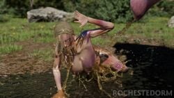 3d animated bruise covered_in_cum covered_in_urine defeated_female excessive_urine female gnoll gwyn_(defying_fate) gwyn_(vindictus) huge_cock male peeing peeing_on_another penis piss pissing rochestedorm size_difference tagme urinating urination urine_stream video vindictus vindictus:_defying_fate watersports