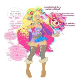 bimbo bimbofication breast_expansion cybernetic_corruption giffany gravity_falls high_heels large_breasts pacifica_northwest possession wonka-verse