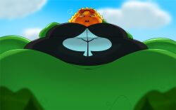 1girls bbw blob female mintrimo obese obese_female plant plant_girl plants_vs_zombies solar_flare_(pvz) ssbbw sunflower sunflower_(pvz)